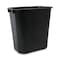 Boardwalk 14 qt Rectangular Indoor Plastic Can, Black, Open Top, Plastic, 11.4 in 3485201 - alternate 1